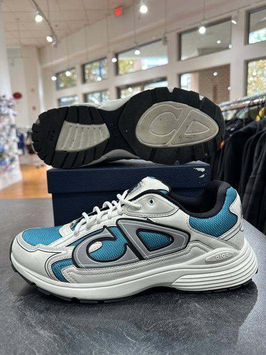 Preowned White/Blue Dior B30s size 45