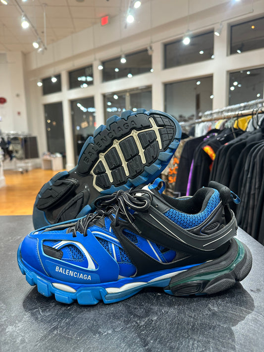 Preowned Blue Balenciaga Tracks size 45