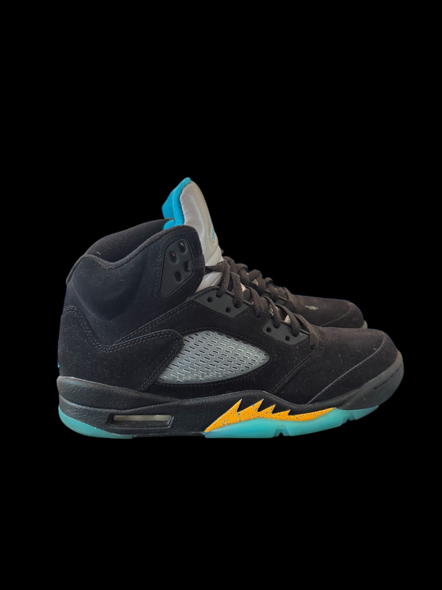 Preowned Aqua 5s size 9